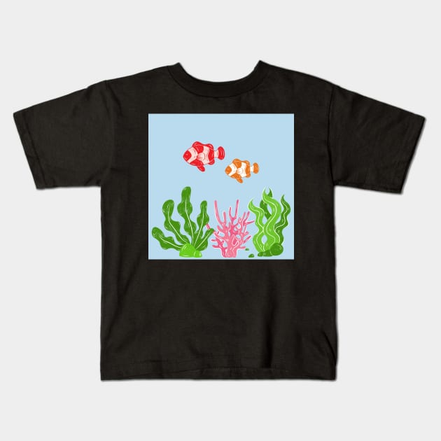 Fish in the Tank Kids T-Shirt by greenoriginals